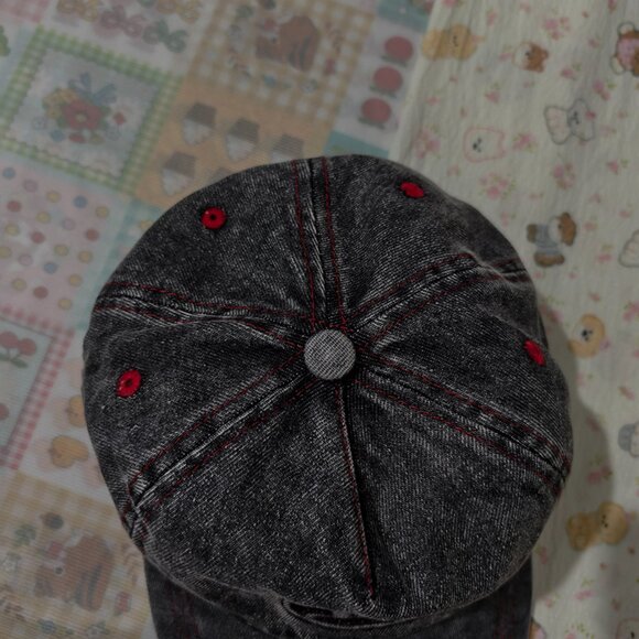 Diesel Washed Black Baseball Cap Unisex - Picture 3 of 5